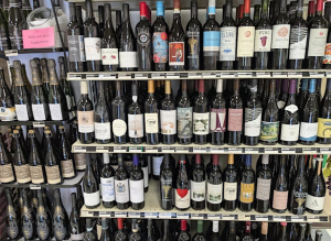 Wine selection at Good Foods Grocery 